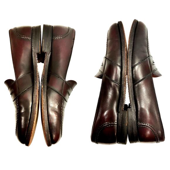 Vintage Alden “Parisian” Oxblood Penny Loafers 8.5B Men / Women 10.5 - Picture 5 of 13